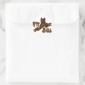 Amerikaanse Pit Bull Terrier Dog Ronde Sticker (Tas)