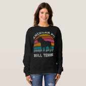 Amerikaanse Pit Bull Terrier Dog Sunset Trui (Voorkant volledig)