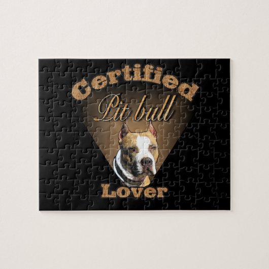 Amerikaanse Pit Bull Terrier Gifts Legpuzzel (Horizontaal)