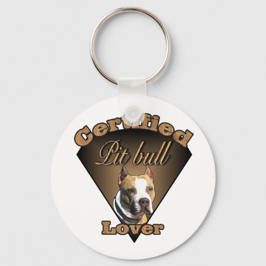 Amerikaanse Pit Bull Terrier Gifts Sleutelhanger (Voorkant)