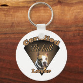 Amerikaanse Pit Bull Terrier Gifts Sleutelhanger (Voorkant)