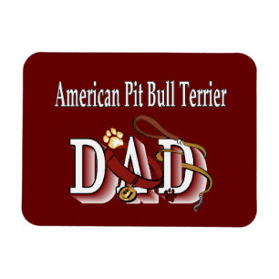 Amerikaanse Pit Bull Terrier Hond Papa Magneet