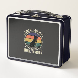 Amerikaanse Pit Bull Terrier Hond Vintage Zonsonde