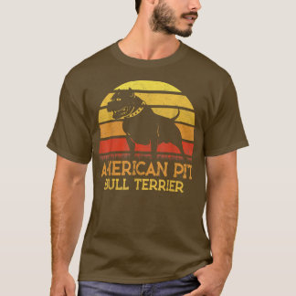 Amerikaanse Pit Bull Terrier Hondenliefhebbers Pap T-shirt