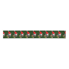 Amerikaanse Pit Bull Terrier-kerst Grosgrain Lint