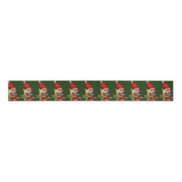 Amerikaanse Pit Bull Terrier-kerst Grosgrain Lint