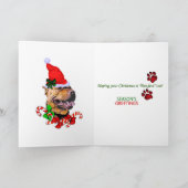 Amerikaanse Pit Bull Terrier-kerstcadeaus Feestdagen Kaart (Binnen)