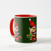 Amerikaanse Pit Bull Terrier-kerstcadeaus Mok (Voorkant links)