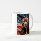 Amerikaanse Pit Bull Terrier Koffiemok (Voorkant rechts)