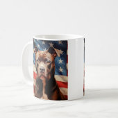 Amerikaanse Pit Bull Terrier Koffiemok (Voorkant links)