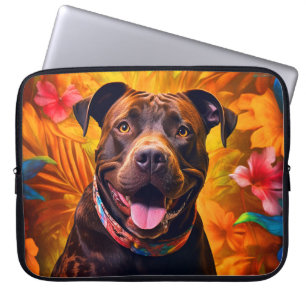 Amerikaanse Pit Bull Terrier-laptoptas Laptop Sleeve