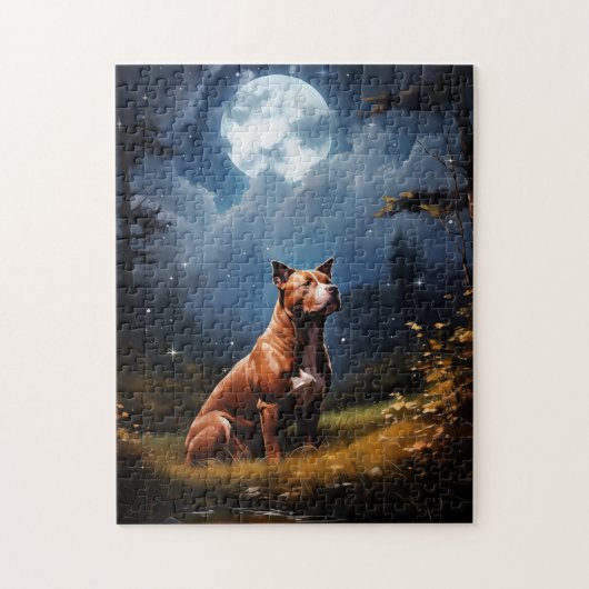 Amerikaanse Pit Bull Terrier Legpuzzel (Verticaal)