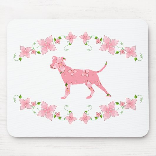 Amerikaanse Pit Bull Terrier Muismat (Voorkant)