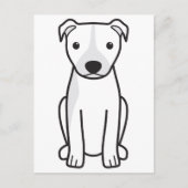Amerikaanse Pit Bull Terrier (Natural Ears) Briefkaart (Voorkant)