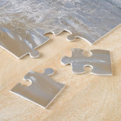 Amerikaanse Pit Bull Terrier op het strand Legpuzzel (Zijkant)