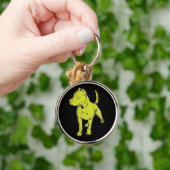 Amerikaanse Pit Bull Terrier Portret Sleutelhanger (Hand)