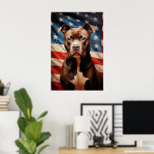 Amerikaanse Pit Bull Terrier Poster (Thuiskantoor)