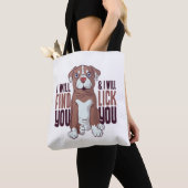 Amerikaanse Pit Bull Terrier Puppy Dog Tote Bag (Dichtbij)