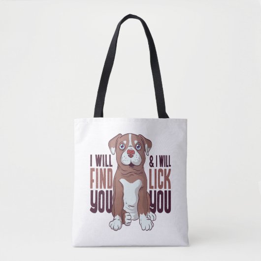 Amerikaanse Pit Bull Terrier Puppy Dog Tote Bag (Voorkant)