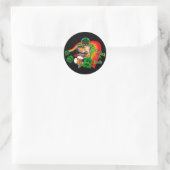 Amerikaanse Pit Bull Terrier Ronde Sticker (Tas)