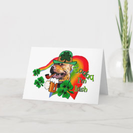 Amerikaanse Pit Bull Terrier St. Patricks Kaart