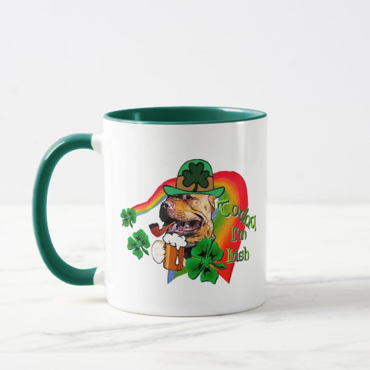 Amerikaanse Pit Bull Terrier St. Patricks Mok (Links)