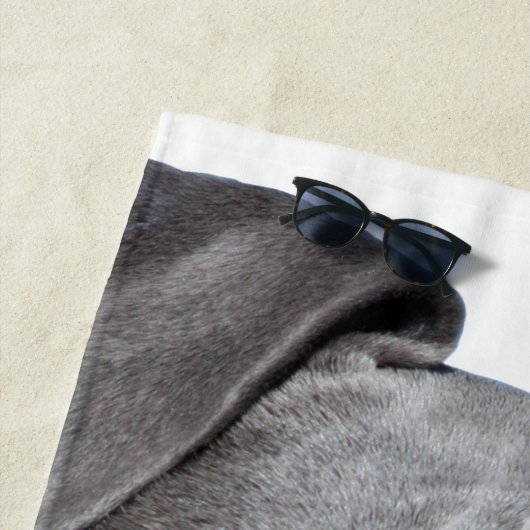 Amerikaanse Pit Bull Terrier Strandlaken (In situ)