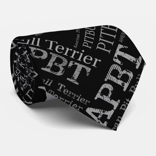 Amerikaanse Pit Bull Terrier Stropdas (Opgerold)