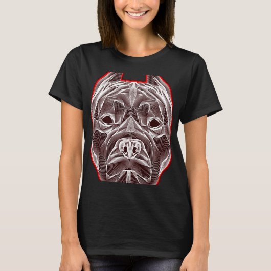 Amerikaanse Pit Bull Terrier T-shirt (Voorkant)