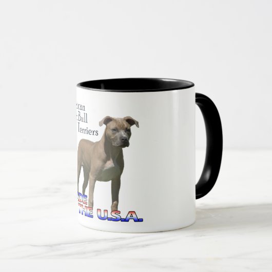 Amerikaanse Pit Bull Terriers : Mok (Voorkant rechts)