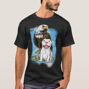 Amerikaanse Pit Bulls & amp Kale Eagle T-shirt