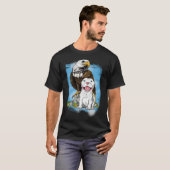 Amerikaanse Pit Bulls & amp Kale Eagle T-shirt (Voorkant volledig)
