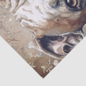 Amerikaanse Pitbull Dog Tissuepapier (Detail)
