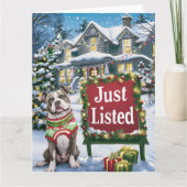 Amerikaanse Pitbull Feestelijke Humor Realtor Chri Kaart (Voorkant)