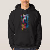Amerikaanse Pitbull - Graffiti Ink Splash Hoodie (Voorkant)