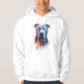 Amerikaanse Pitbull - Graffiti Ink Splash Hoodie (Voorkant)