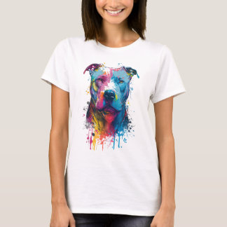 Amerikaanse Pitbull - Graffiti Ink Splash T-shirt