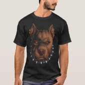 Amerikaanse Pitbull Head T-shirt (Voorkant)