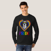 Amerikaanse Pitbull Rainbow Pride T-shirt (Voorkant volledig)