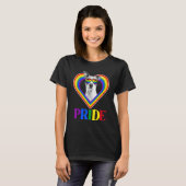 Amerikaanse Pitbull Regenboog Pride T-shirt (Voorkant volledig)