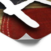 Amerikaanse Pitbull Terrier Dog, vlag, Bald Eagle Poster (Hoek)