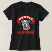 Amerikaanse Pitbull Terrier Gentle Guardian honden T-shirt (Design voorkant)