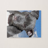 Amerikaanse Pitbull Terrier Puppy Dog Legpuzzel (Horizontaal)