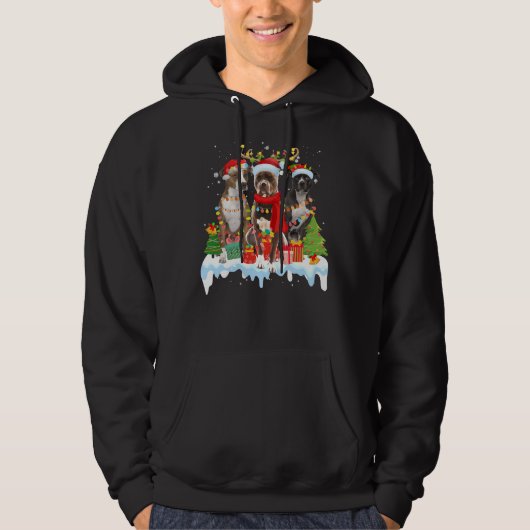 Amerikaanse Pitbull Terrier Santa El Hoodie (Voorkant)