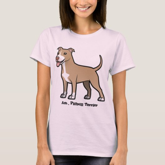 Amerikaanse Pitbull Terrier T-shirt (Voorkant)