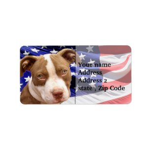 Amerikaanse Pitbullpuppy Etiket
