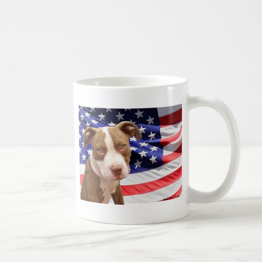 Amerikaanse Pitbullpuppy Koffiemok (Rechts)
