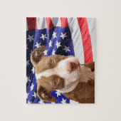 Amerikaanse Pitbullpuppy Legpuzzel (Verticaal)