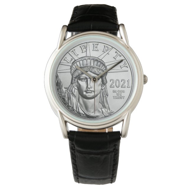 Amerikaanse Platinum Eagle Horloge (Voorkant)