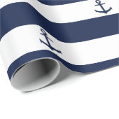 Amerikaanse plattegrond | patroon van zeemijlstave cadeaupapier (Rol Hoek)